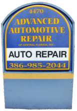 Advanced automotive repair logo.